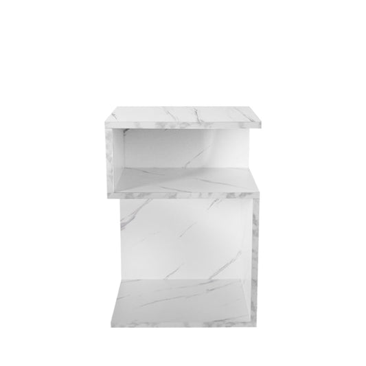 Murray Wooden Bedside Table Side Table Wood Nightstand Storage Cabinet Bedroom - White