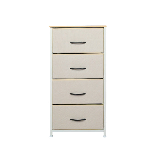 Levede Storage Cabinet Tower Chest Beige