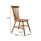 Olivia Set of 2 Dining Chairs Side Replica Kitchen Wood Furniture - Oak
