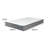 Fina 23cm Spring Mattress Pocket Coil Sleep Foam Extra Firm - Double