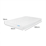 Zera 13cm Mattress Spring Coil Bonnell Sleep Foam Medium Firm - Single