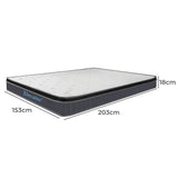 Dara 18cm Mattress Spring Premium Top Foam Medium Firm - Queen