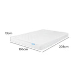 Zera 13cm Mattress Spring Coil Bonnell Sleep Foam Medium Firm - King Single