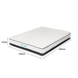 France 21cm Spring Mattress Premium Top Foam Medium Firm - Queen
