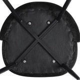Brooke Set of 2 Dining Chairs Kitchen Cafe Lounge Sofa Upholstered Velvet - Black