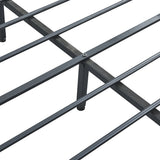 Ruth Metal Bed Frame Platform Wooden with 4 Drawers Rustic - Black & Wood Double