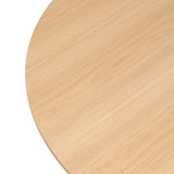 Dining Table Round Rubberwood Base 100cm - Natural