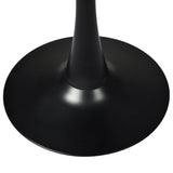Set of 2 Round Bar Table Pub Tables - Black