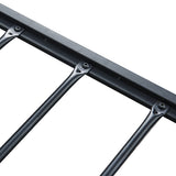 Ruth Metal Bed Frame Platform Wooden with 4 Drawers Rustic - Black & Wood Double