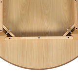 Dining Table Round Rubberwood Base 100cm - Natural