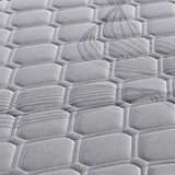 Charlotte 22cm Spring Foam Mattress Medium Firm Dark Grey - Double
